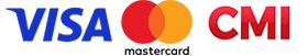 Cartes acceptées : Visa, Mastercard, CMI